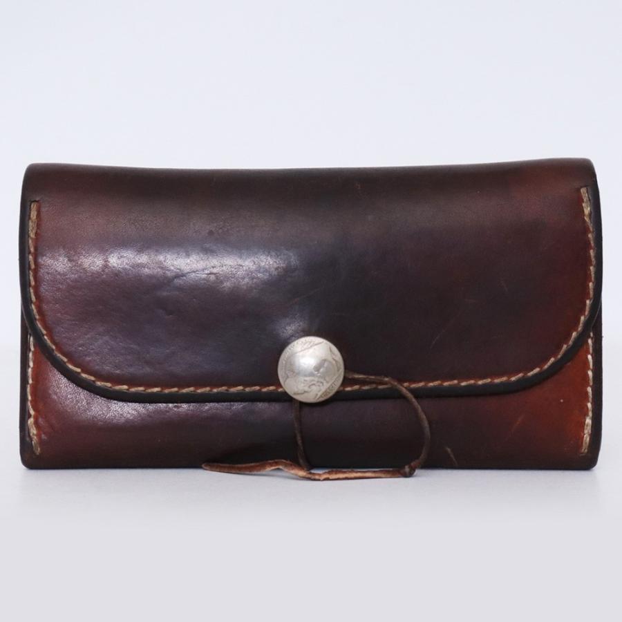 GORO'S サドル レザー ウォレット 焦げ茶 ゴローズ 長財布 三つ折り