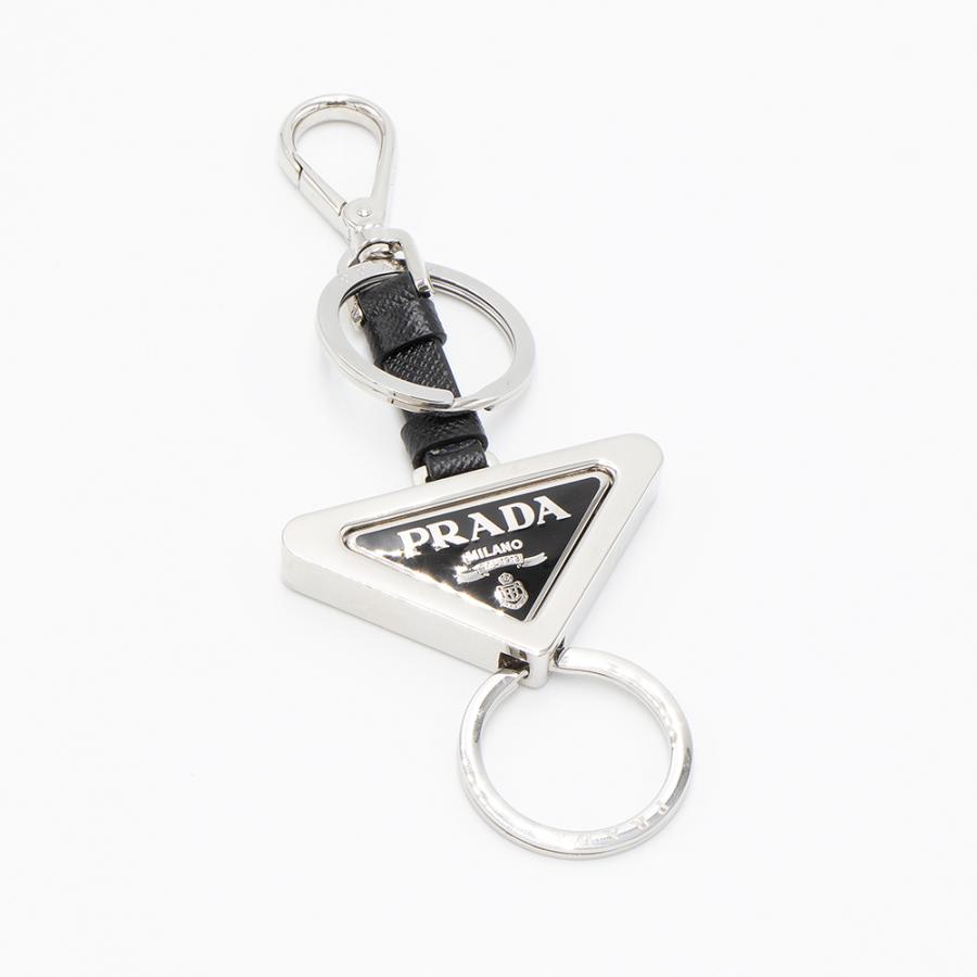 PRADA（プラダ） キーホルダー キーリング 1PS059 66A ACCIAIO+SMALTO