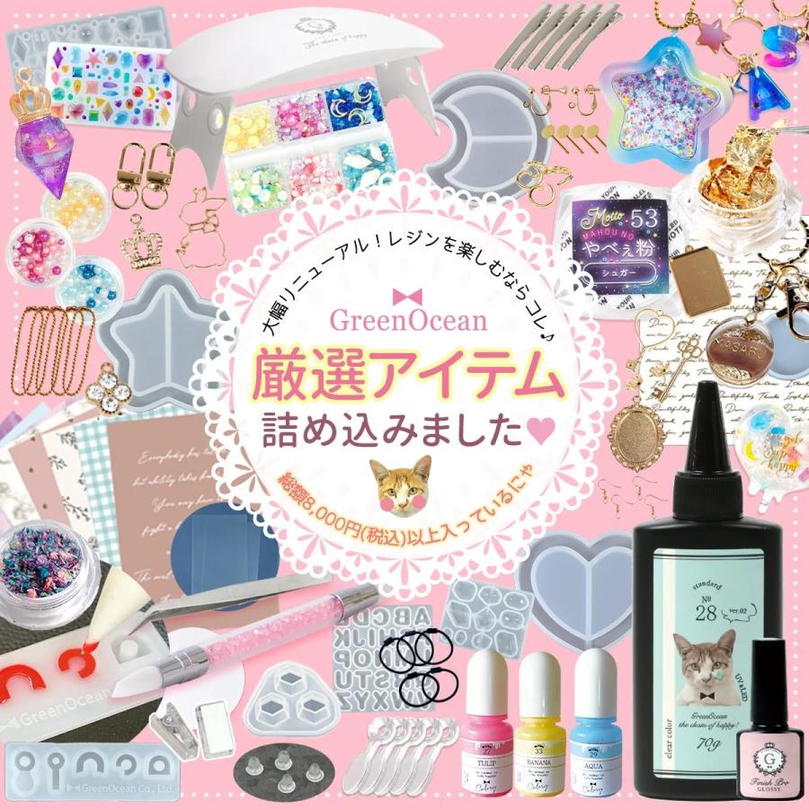 隠れ工房GreenOcean 豪華101点♪ レジンスターターキット 極 選べるBOX