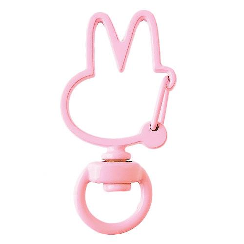 ウサギ型 ナスカン カラフル 金具 全16色 10個 推し活 推しカラー