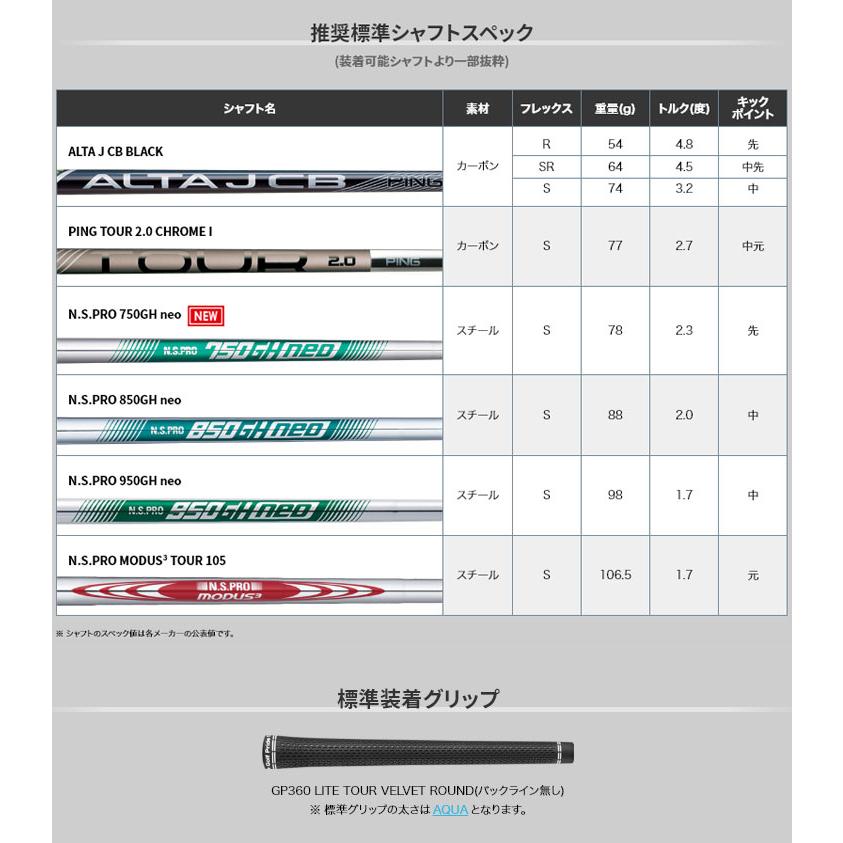PING（ピン） 特注カスタムクラブ G730 アイアン N.S.PRO Zelos6