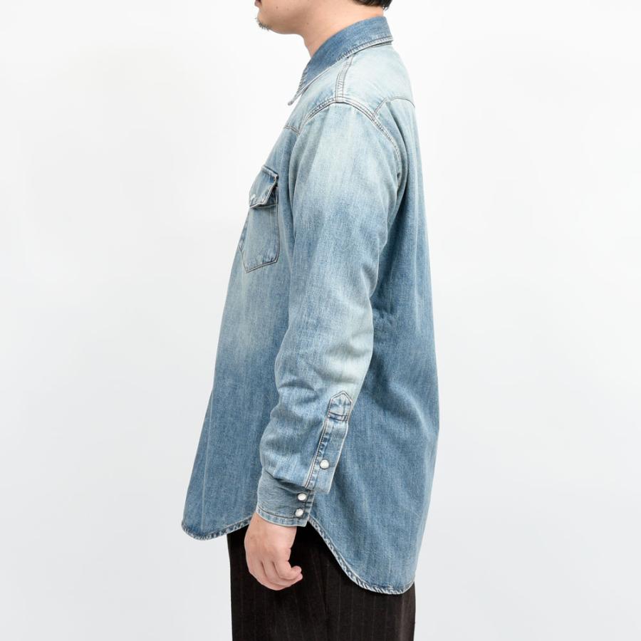 HUSBANDS（ハズバンズ）デニムウェスタンシャツ HES CWWS 11052409025