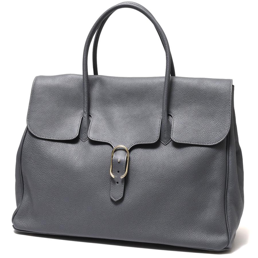 Cisei（シセイ/チセイ）シュリンクレザーフラップトートバッグ/Lサイズ