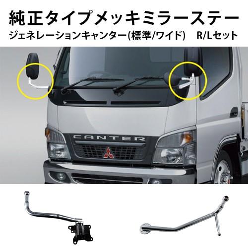 ジェットイノウエ 純正タイプメッキミラーステー R/Lセット (ふそう
