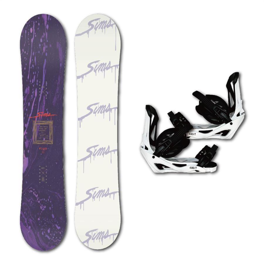 SIMS スノーボード SIMS FLUID & LINK GRD ビンディング 2点セット