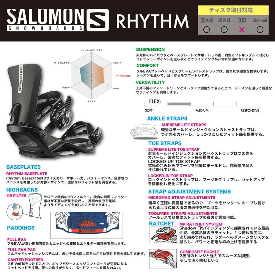 SALOMON（サロモン） スノーボード ビンディング RHYTHM リズム 2025
