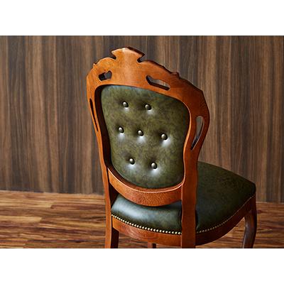 green（グリーン） イタリア製 ダイニングチェア 本革 送料無料猫脚