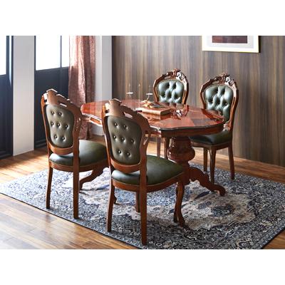 green（グリーン） イタリア製 ダイニングチェア 本革 送料無料猫脚