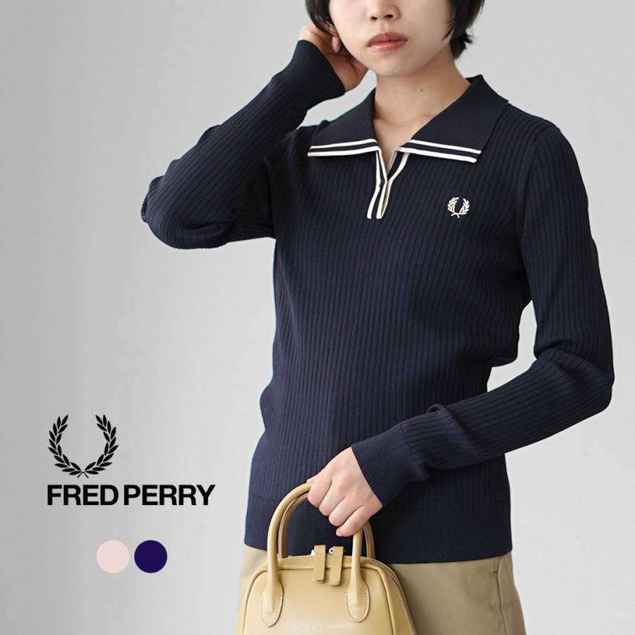 FRED PERRY（フレッドペリー） リブニット ポロシャツ / レディース