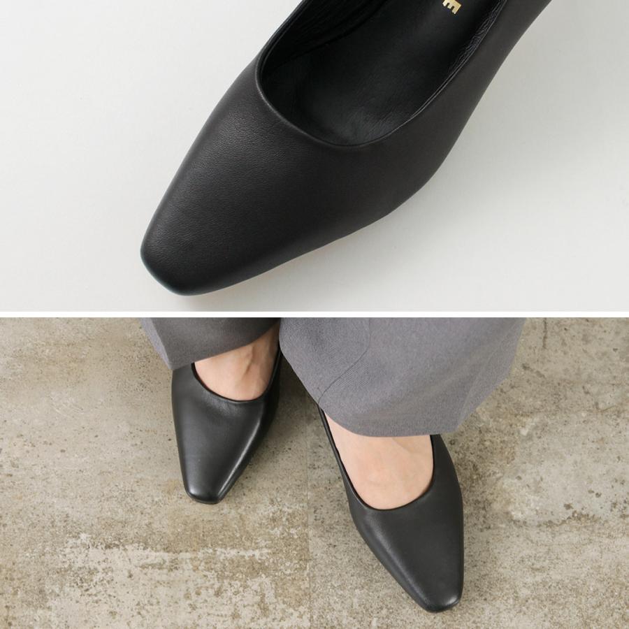 REMME（レメ） ポインテッド スクエア ヒールパンプス / レディース 靴
