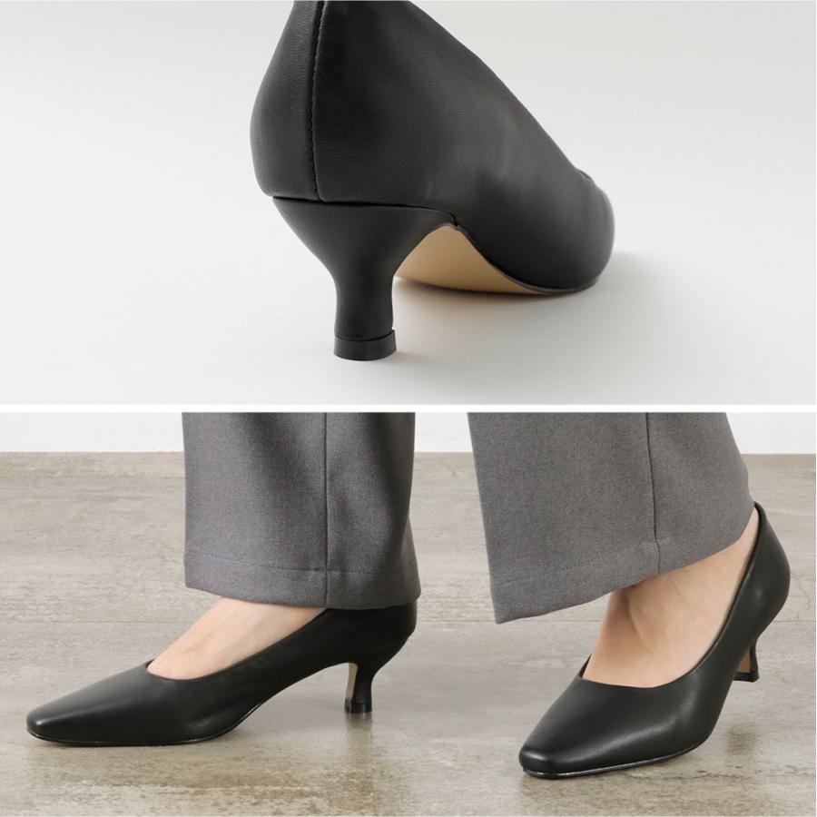 REMME（レメ） ポインテッド スクエア ヒールパンプス / レディース 靴