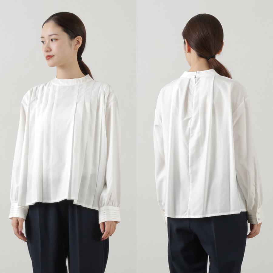 WHYTO（ホワイト） WHYTO.（ホワイト） フロント プリーツ ブラウス