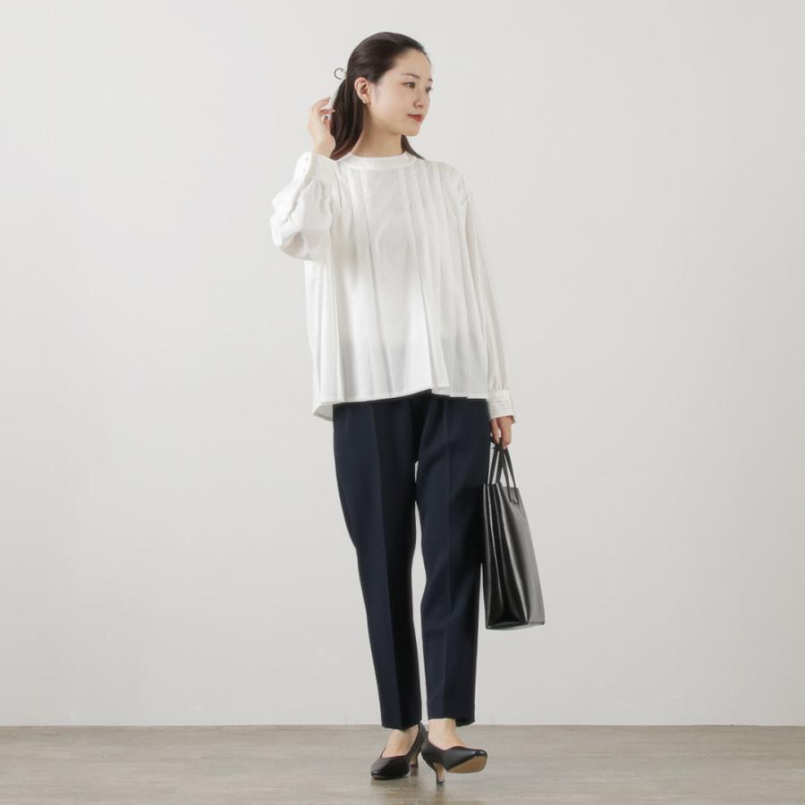 WHYTO（ホワイト） WHYTO.（ホワイト） フロント プリーツ ブラウス