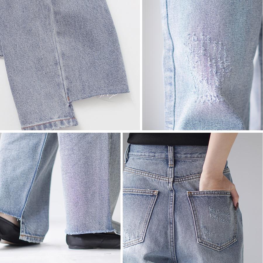 YENN 【穿き比べあり】YENN（イェン） ハイライズ タック ワイド