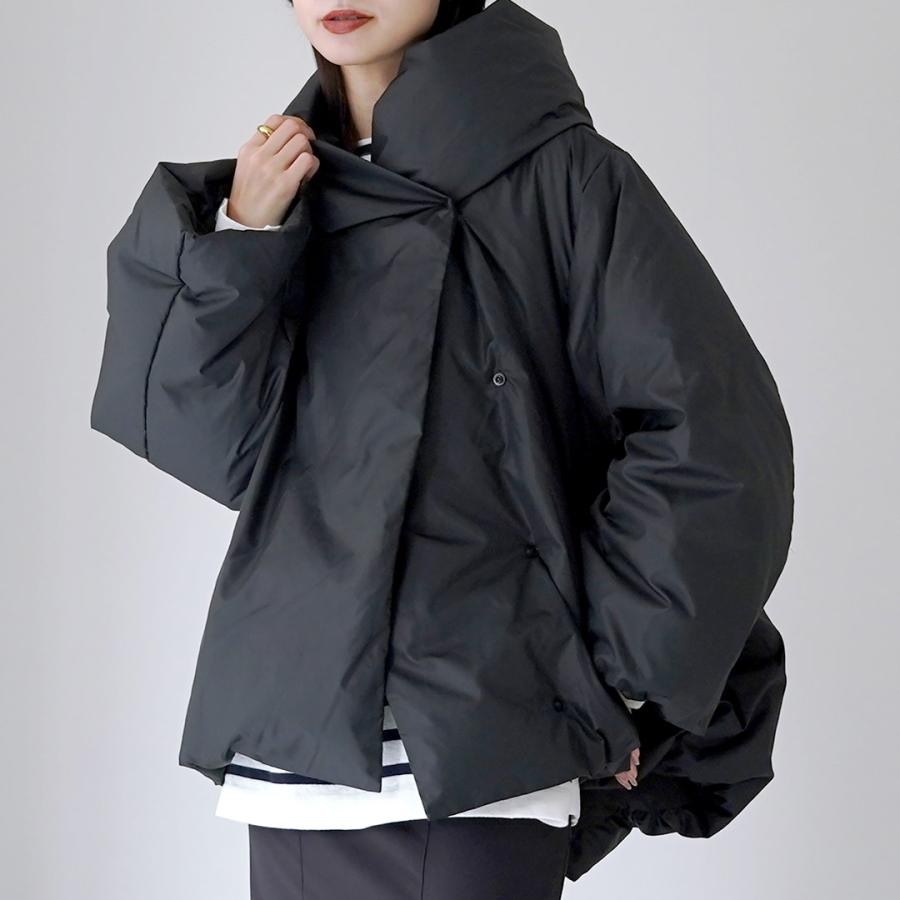 mizuiroind（ミズイロインド） フード ショートダウン / レディース