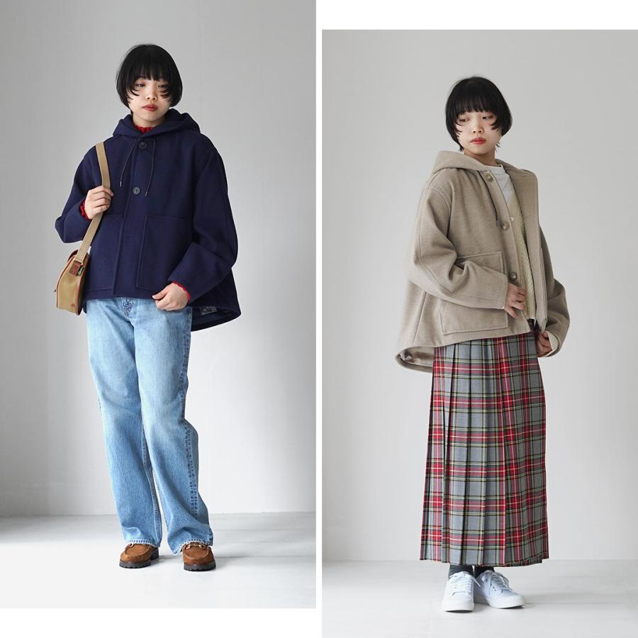 ORCIVAL（オーシバル） ウールライク フード ジャケット / レディース