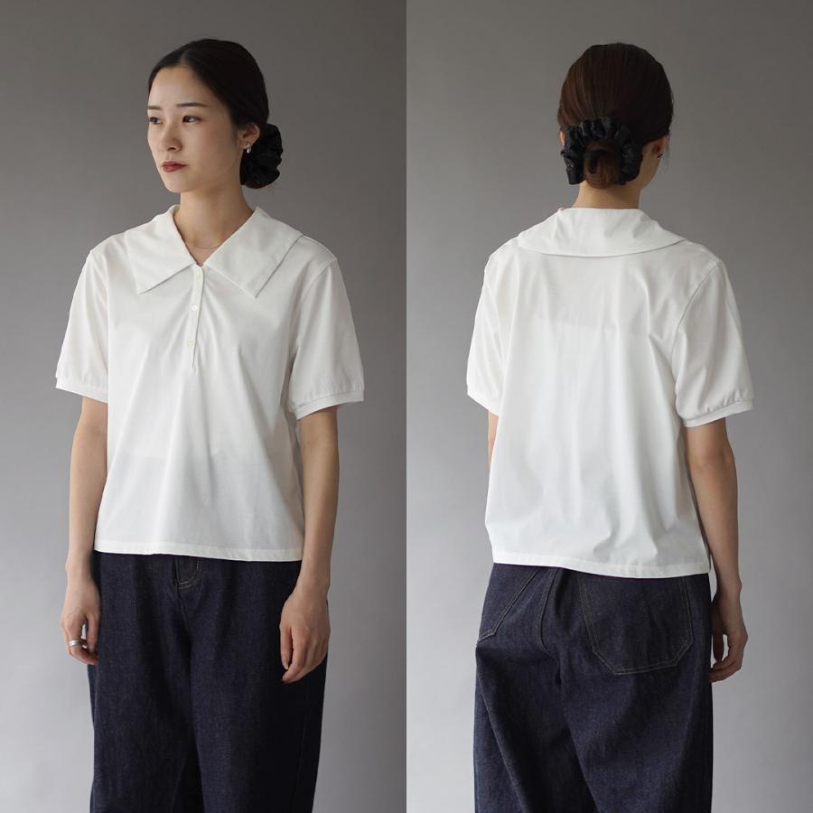 mizuiroind（ミズイロインド） ワイドカラー ポロシャツ / カットソー