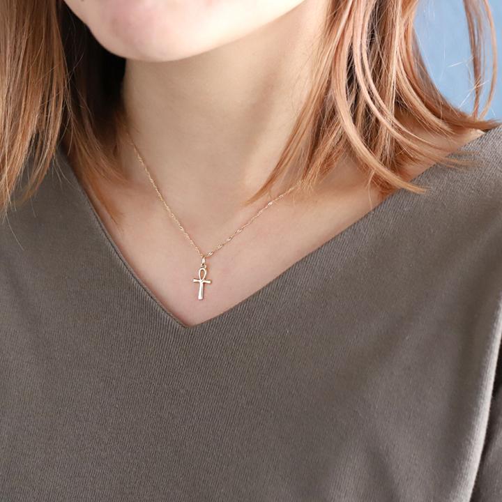 DEVAS 10金ネックレス k10 ネックレスチェーン 1.2mm幅 スクリュー