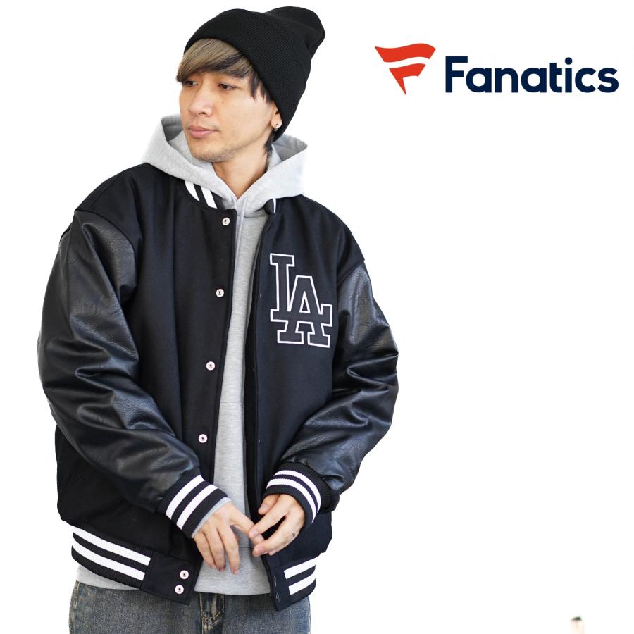 Fanatics（ファナティクス） スタジャン メンズ 中綿 メルトン×PU