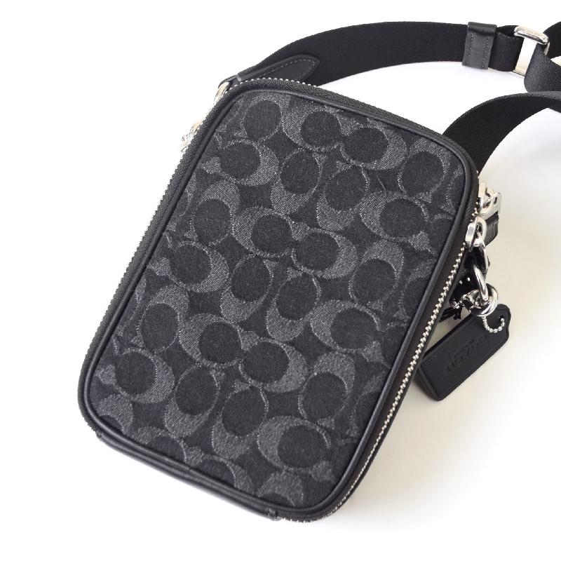 COACH（コーチ） ショルダーバッグ ポーチ 小さめ シグネチャー デニム