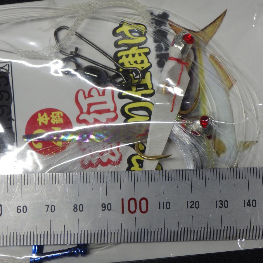 つり吉爆釣工房 遠征カッタクリ仕掛け 2本鈎 ハリス12号 全長3m ※汚れ