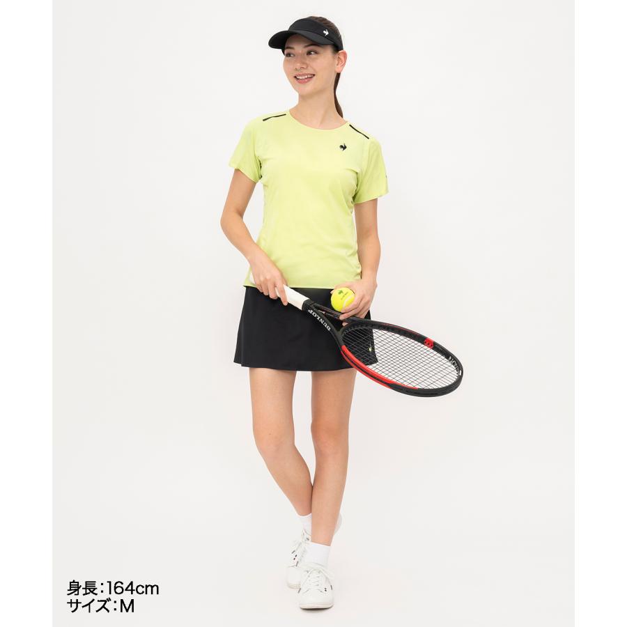 カネ様 レディーステニスウエア ゲームシャツスコートセットアップ L