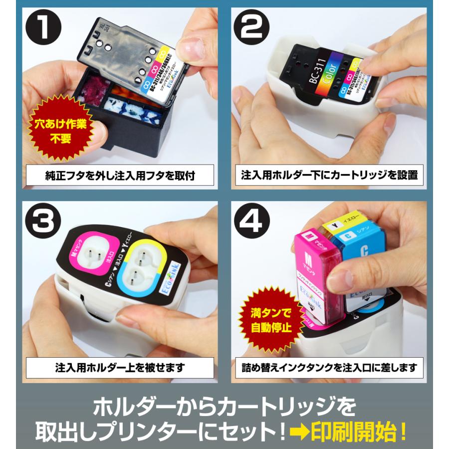 エコインク BC-365 BC-366 BC-345 BC-346 BC-310 BC-311 キャノン