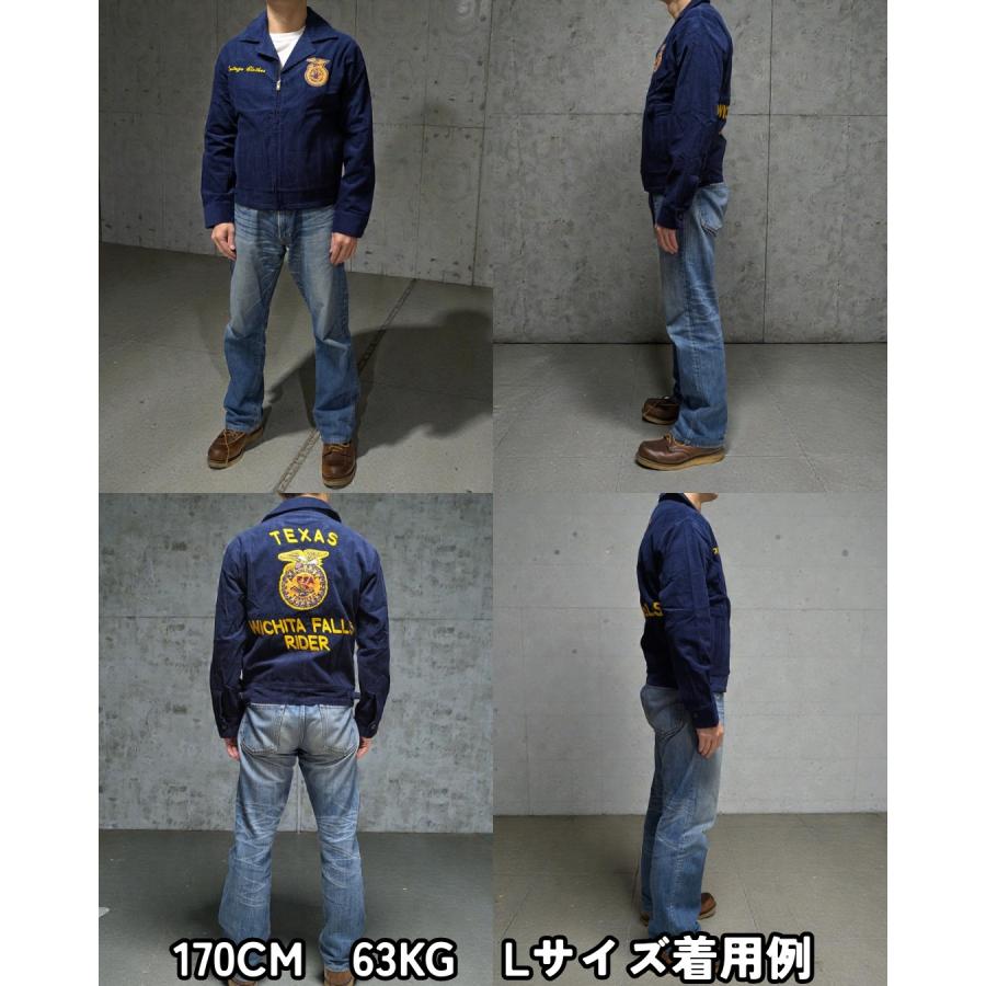 FFAジャケット ファーマーズジャケット ビンテージ風 ネイビー 紺色