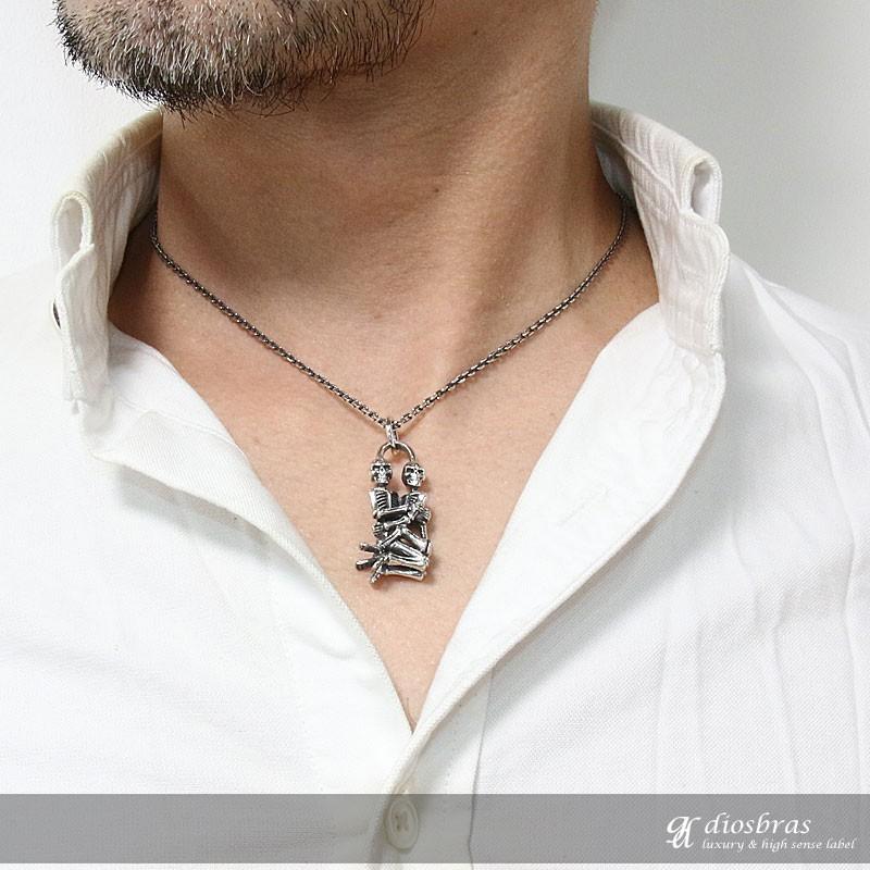 スカル セクシー ペンダント トップ 髑髏 ネックレス シルバー 925