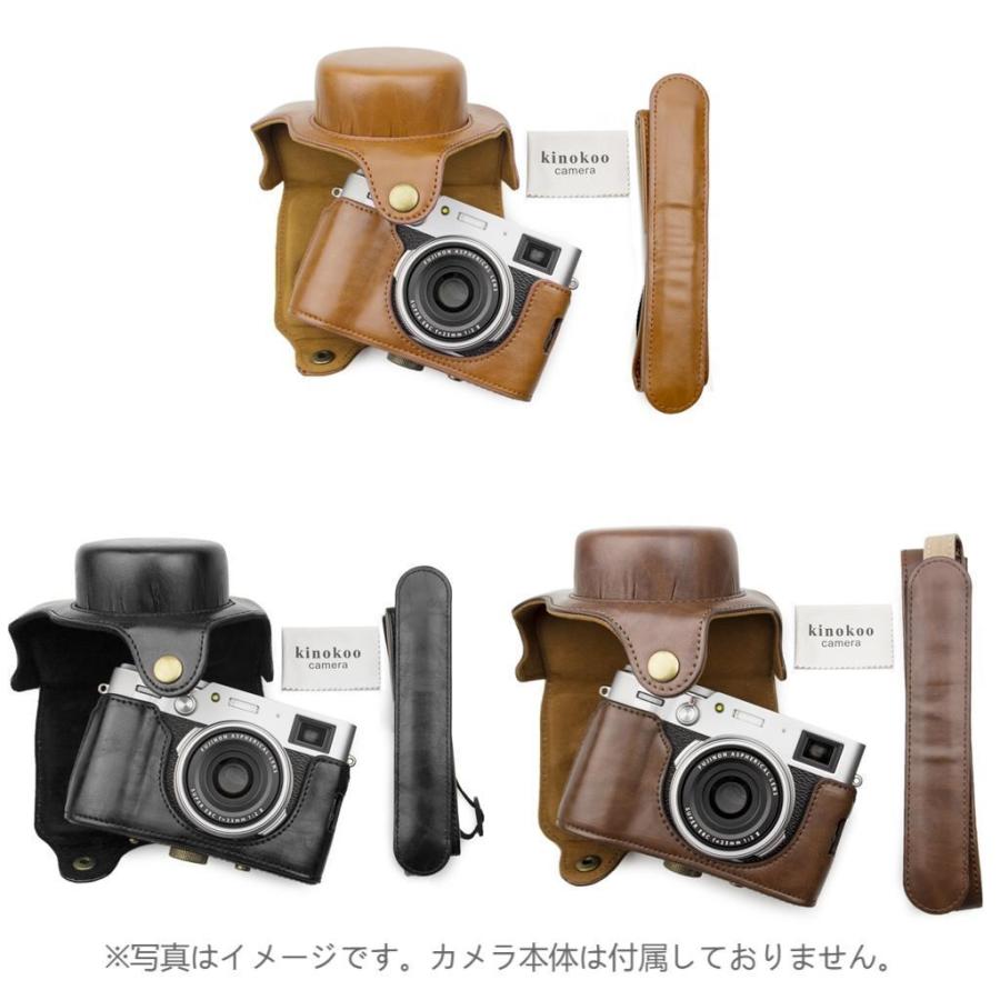 kinokoo FUJIFIFILM X100V ケース カメラケース ショルダーストラップ