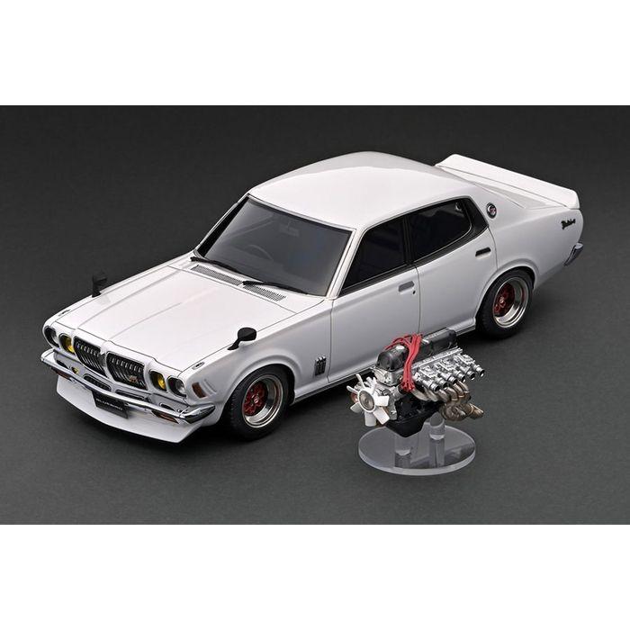 1/18 Nissan Bluebird U 2000GTX (G610) White 1/18「L20型」エンジン