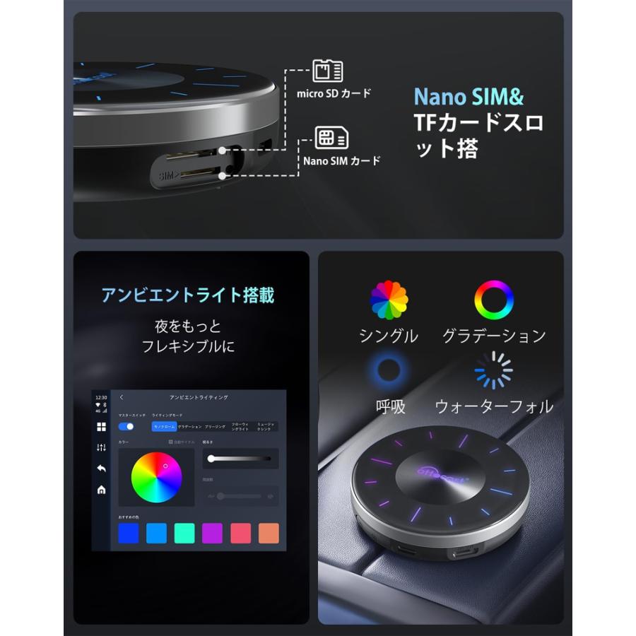 Ottocast オットキャスト P3 OttoAiBox CarPlay AI Box アダプター