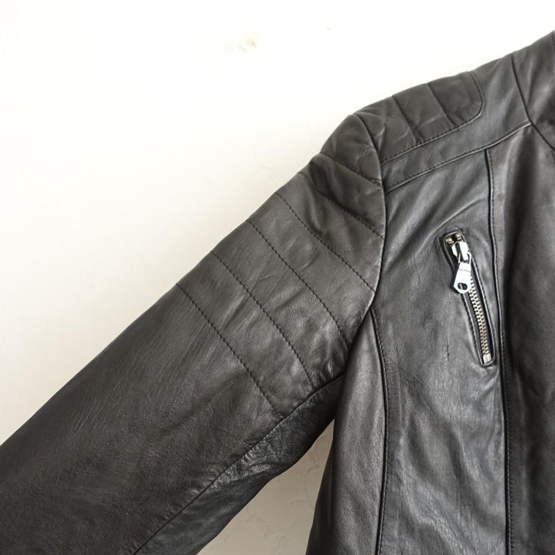 ギャップ GAP *レザージャケット*XSブラックライダースジャケット羊革