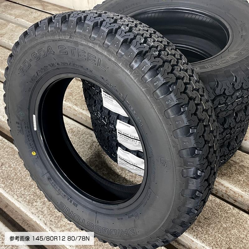 604V 145R12 6PR PPX MIL8 12×3.5 セミグロスブラック イエローライン