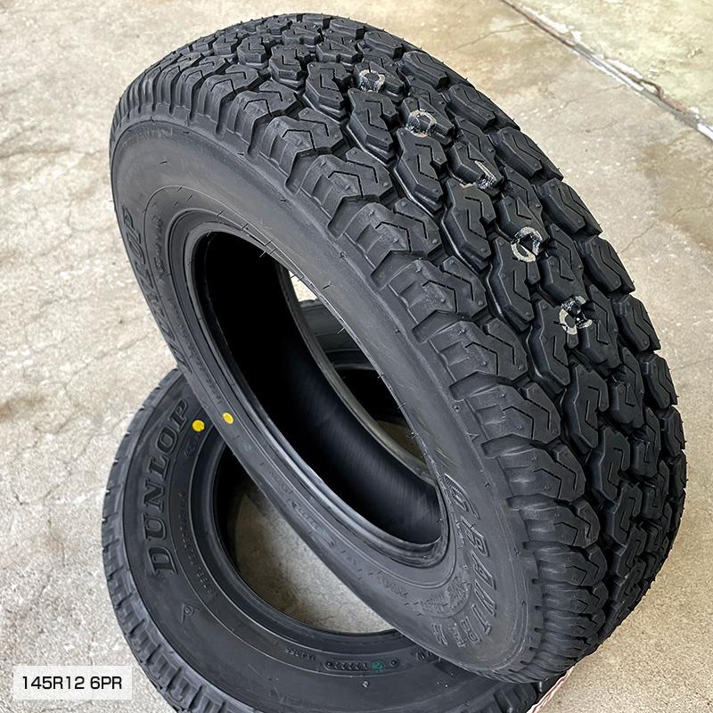 ダンロップ グラントレック TG4 145R12 6PR PPX MIL8 12×3.5 12インチ