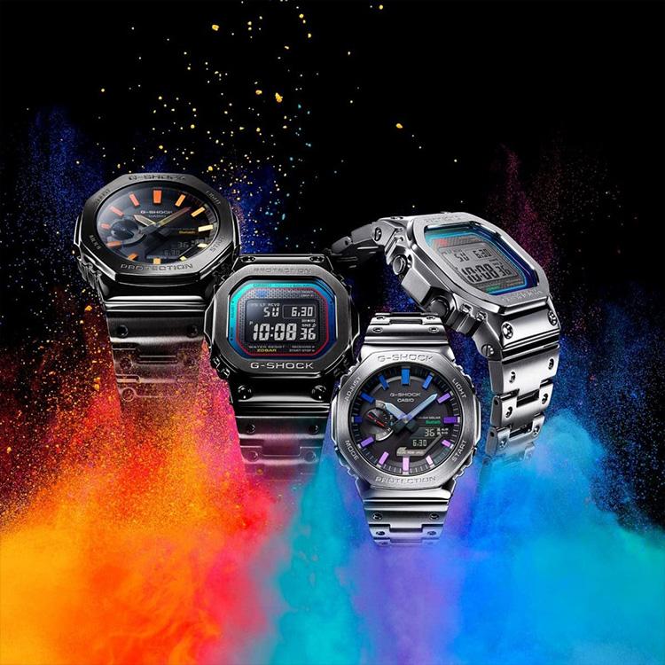 G-SHOCK gショック フルメタル ブルーグリーン スマホ連携 電波