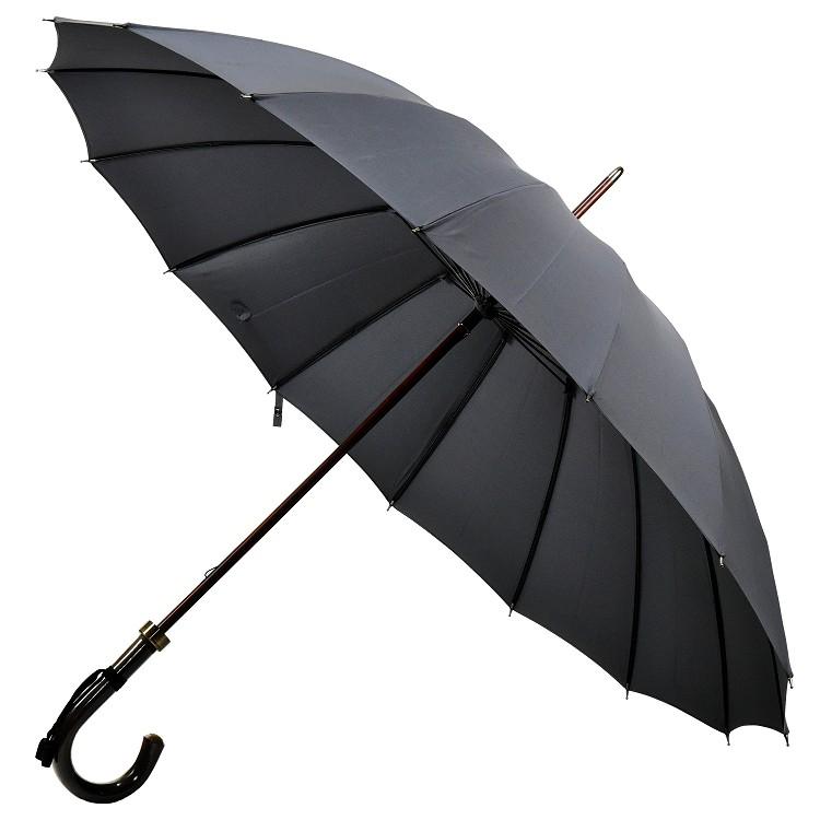 傘 メンズ 長傘 前原光榮商店 16本骨 雨傘 晴雨兼用傘 NEW TRAD-16