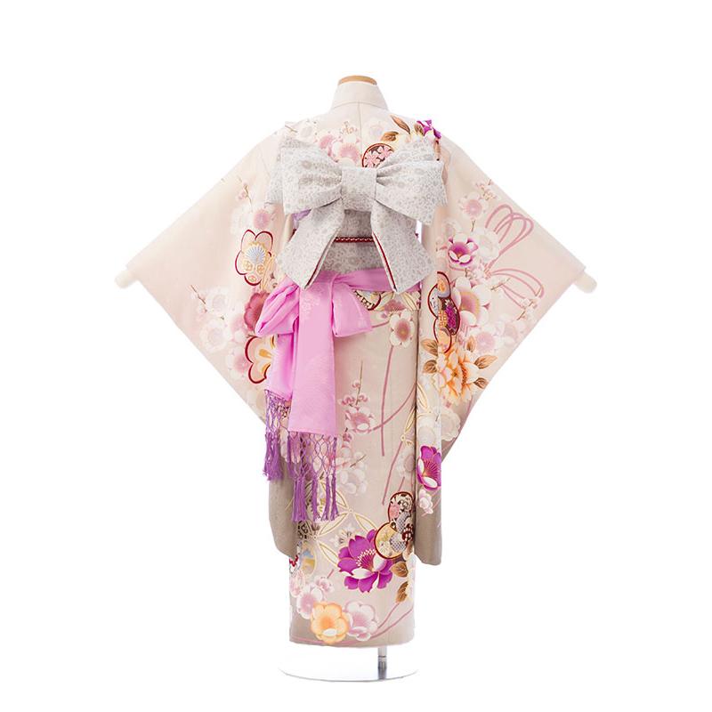 上質|日本製|115〜125cm|絵羽|七五三着物レンタルフルセット(ピンク系