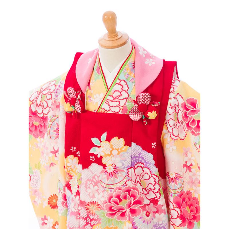 被布|花うさぎ|七五三着物3歳 女の子(被布)フルセット(イエロー系