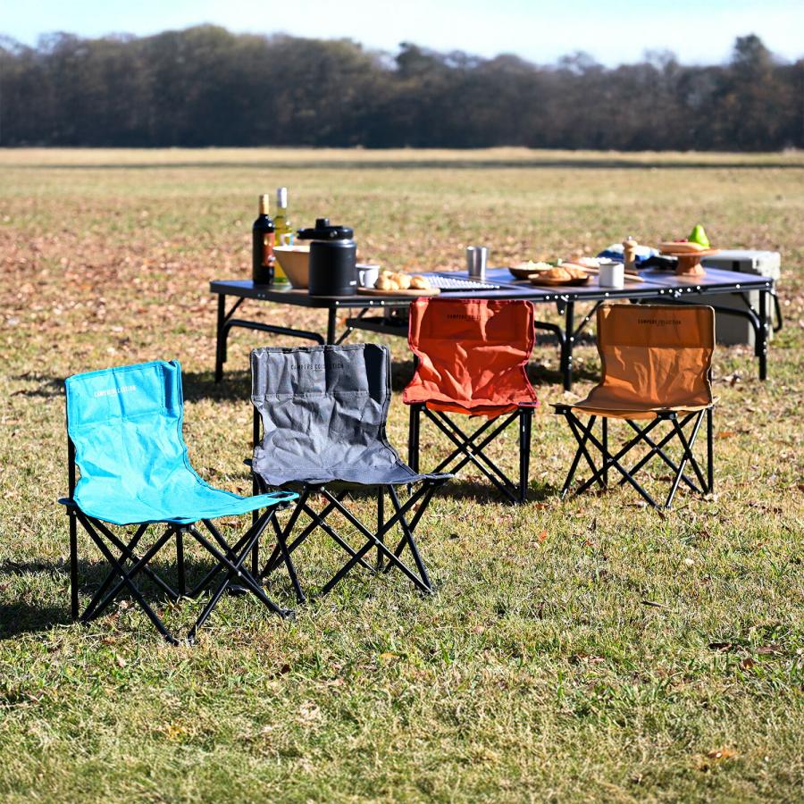 山善（YAMAZEN） アウトドアミニチェア アウトドアチェア 2脚セット 耐