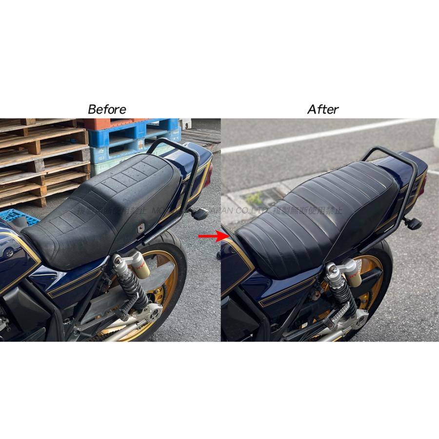 ホーネット250 MC33 タックロール 新品 シートカバー 黒色 ブラック
