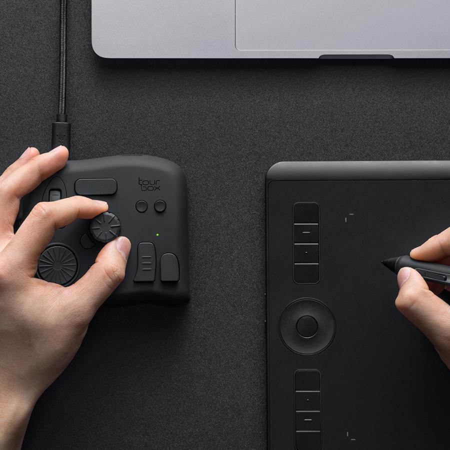 TourBox Neo 左手 デバイス キーボード adobe Windows Mac つまみ