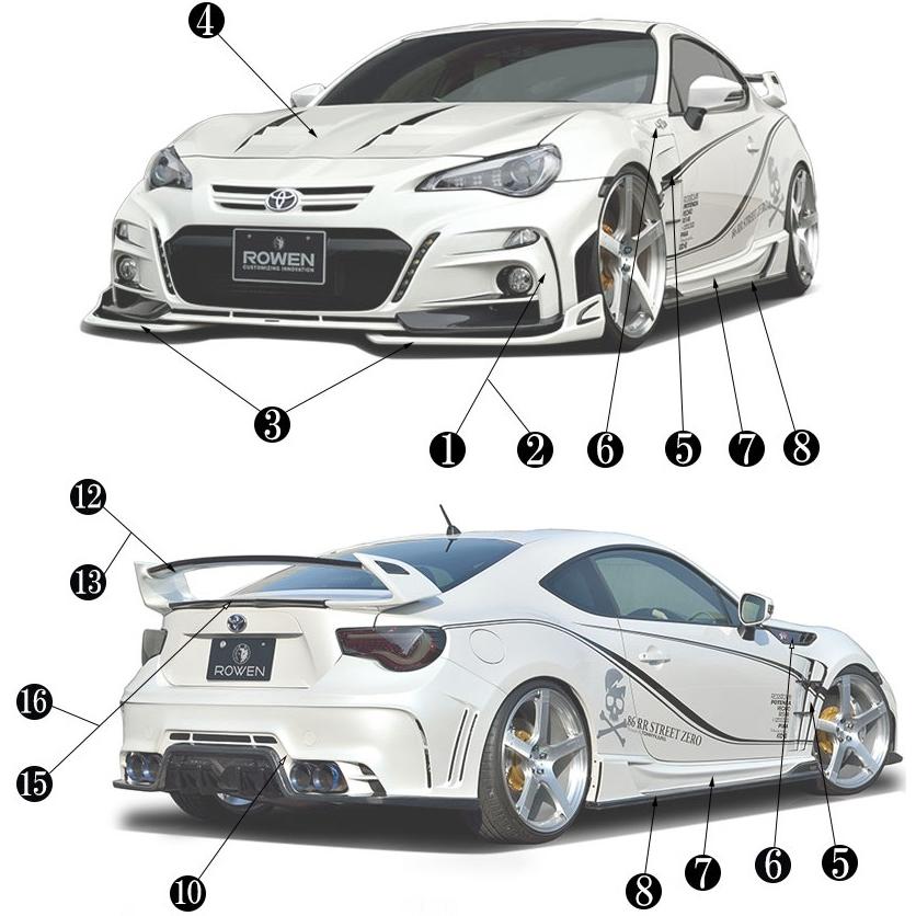 86 【M's】 ZN6 前期 後期 (2012.4-2021.10) ROWEN PREMIUM01TR HEAT