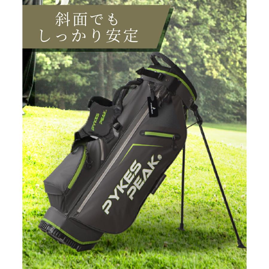 PYKES PEAK（パイクスピーク） ゴルフキャディバッグ 超軽量 2.4kg