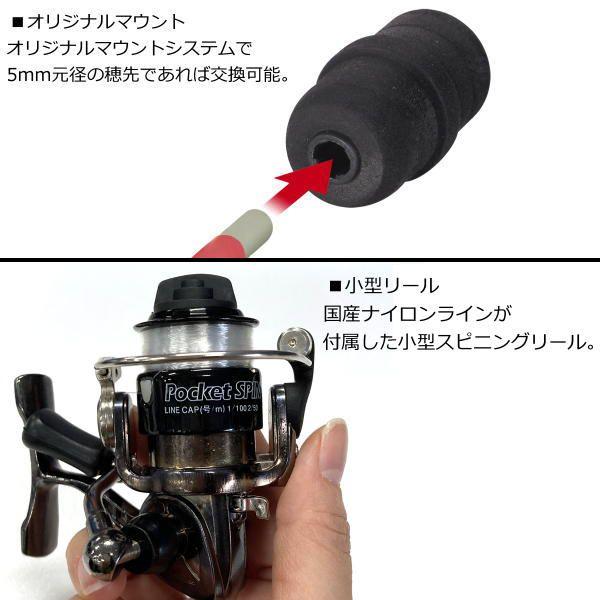 ワカサギ釣りセット SSS 扁平先ロッド+スピニングリール PROX