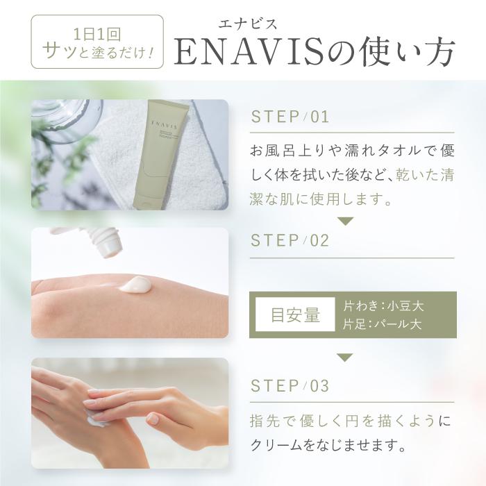 ENAVIS（エナビス） 《3本セット》制汗剤 顔 わきがクリーム ワキガ