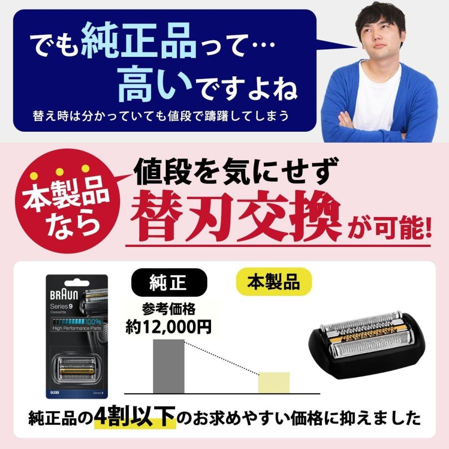 BRAUN（ブラウン） 互換品 シリーズ9 替刃 替え刃 シェーバー