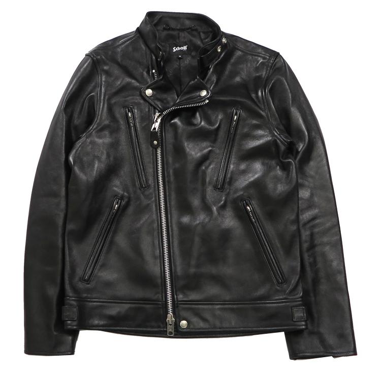 Schott N.Y.C（ショット） Schott ラムレザー ダブル ブレスト