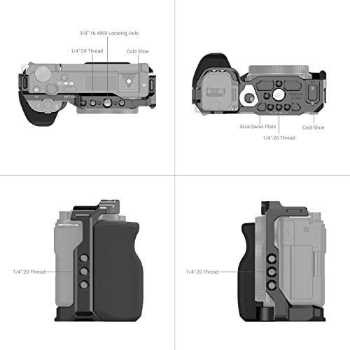 SmallRig ZV-E10用グリップ付きケージ/内蔵クイックリリースプレート