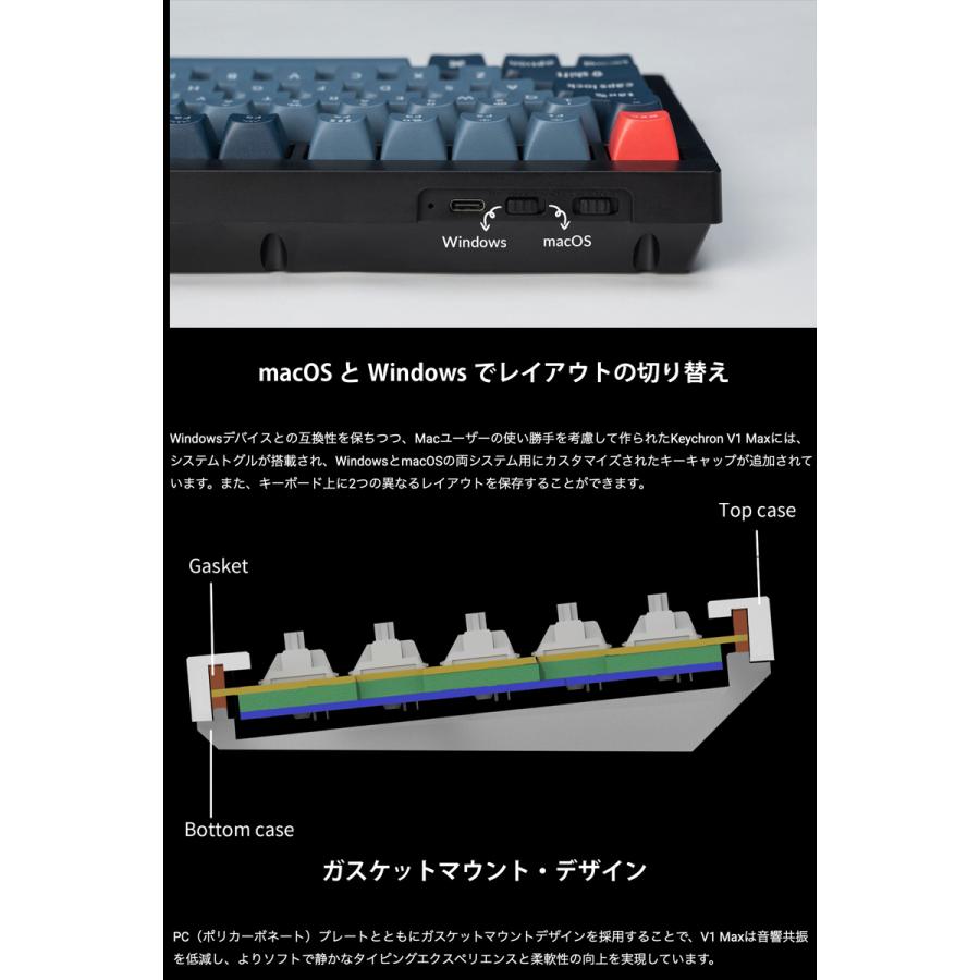 Keychron（キークロン） Keychron V1 Max QMK/VIA レトロカラー Mac